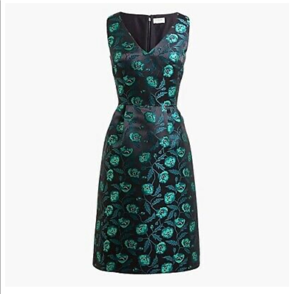 J.CREW Emmie Poppy Jacquard Cocktail Dress